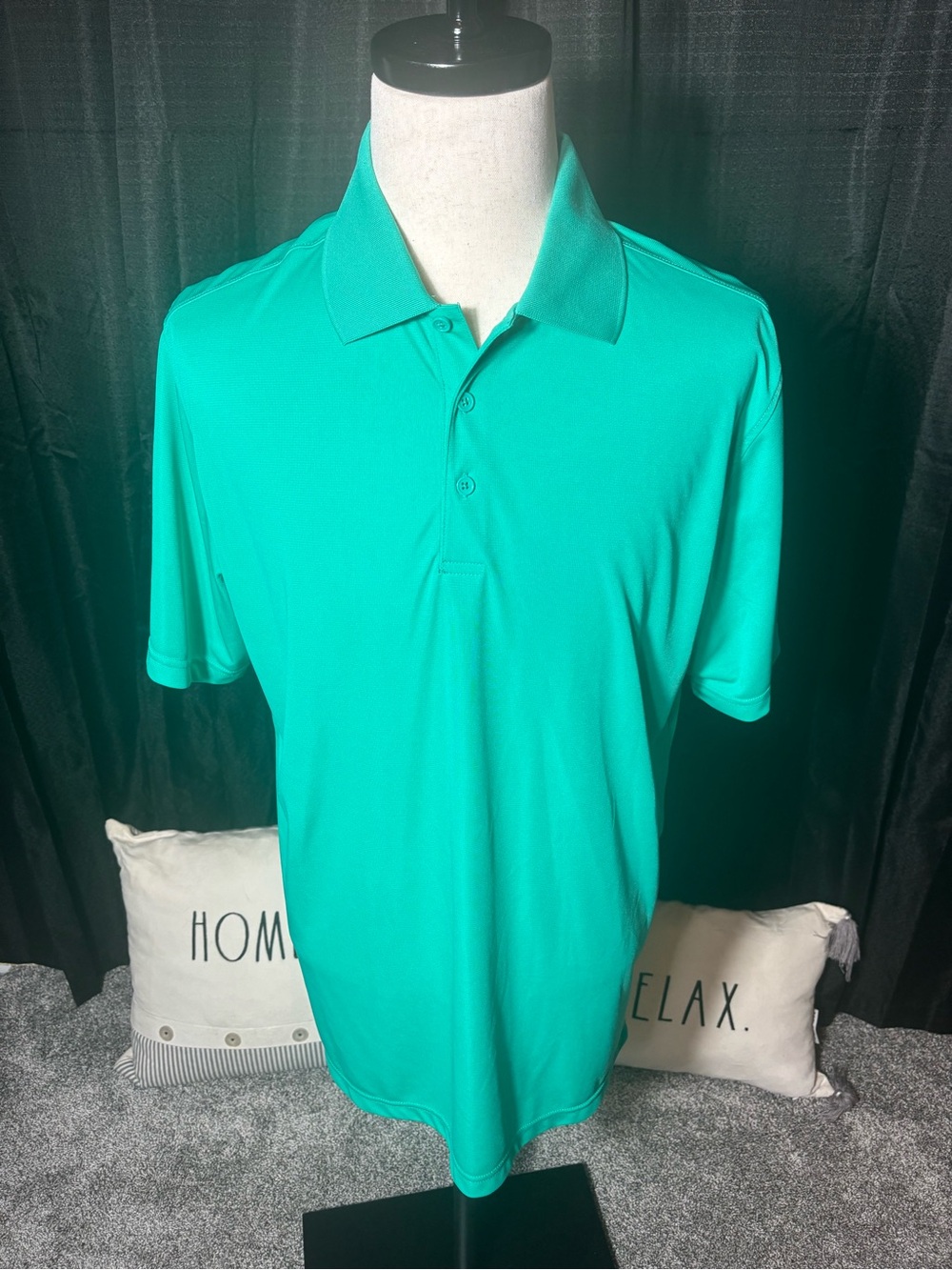 Slazenger Men's Teal Green Performance Polo